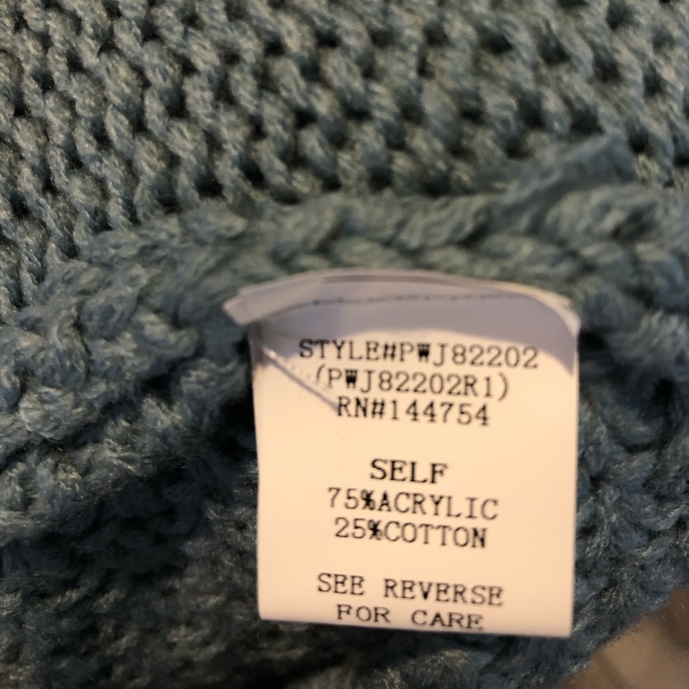 Davi & Dani Green Cable Knit Cardigan Sweater Bishop Sleeve size 3XL - Picture 2 of 4
